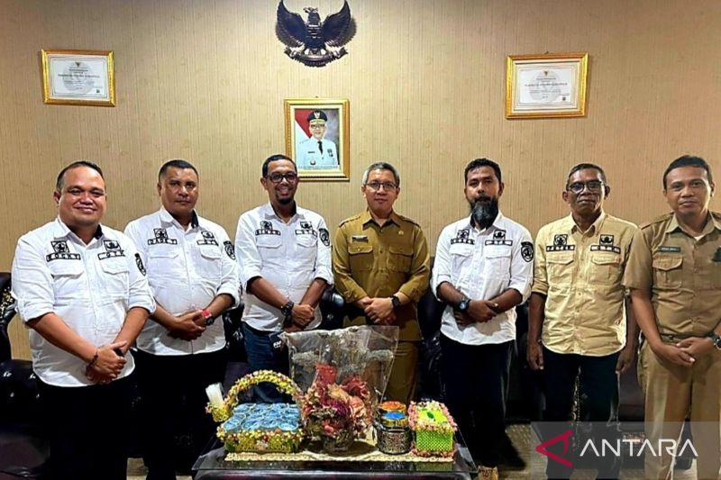Dinas Pendidikan Provinsi Maluku saat berkunjung di Kantor BKD Provinsi Gorontalo. (ANTARA/HO-Diskominfotik Provinsi Gorontalo)