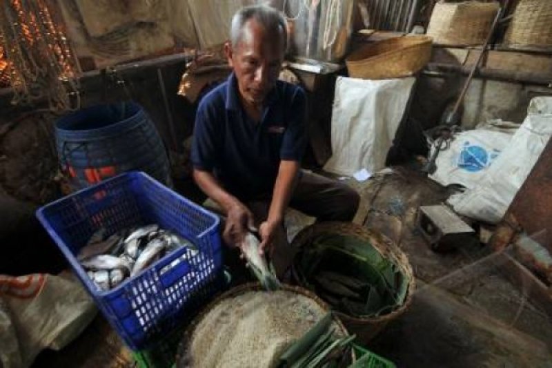 ILustrasi - Seorang pekerja mengemas ikan bandeng ke dalam keranjang sebelum dikukus di sebuah industri ikan bandeng presto rumahan. FOTO ANTARA/Zabur Karuru/ed/pd/12
