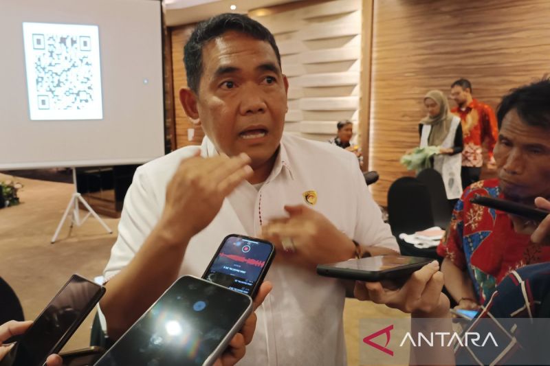 Kabag Jakum Biro Jakstra Stama Rena Polri Kombes Pol Benny Iskandar di Jakarta, Rabu (9/10/2024). (ANTARA/Khaerul Izan)