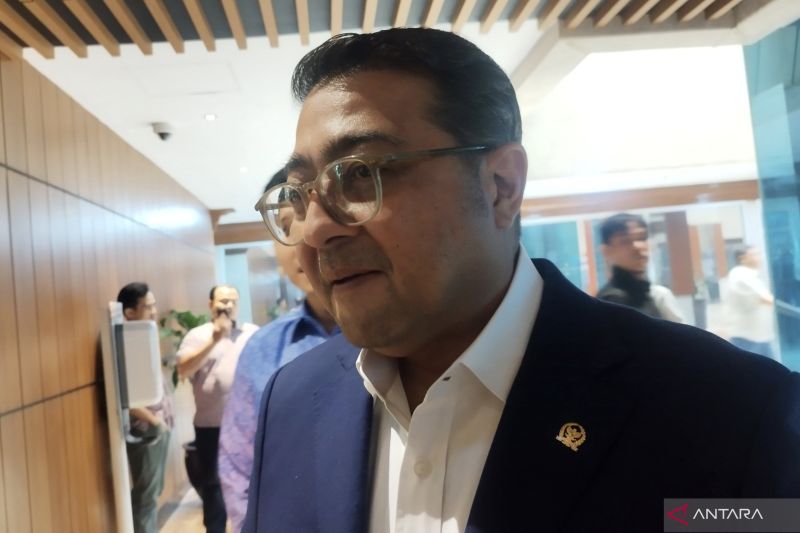 Sekretaris Jenderal (Sekjen) Partai Demokrat Teuku Riefky Harsya di kompleks parlemen, Jakarta, Kamis (10/10/2024). ANTARA/Bagus Ahmad Rizaldi