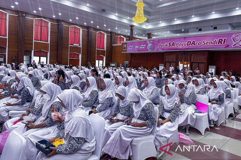 Arsip - Sebanyak 400 siswi dari SMA di Jakarta Timur saat mengikuti penyuluhan kanker payudara yang diinisiasi oleh CHARM dan Yayasan Kanker Payudara Indonesia (YKPI) di Balai Komando, Jakarta Timur, Rabu (2/10/2024). ANTARA/Pamela Sakina/am.