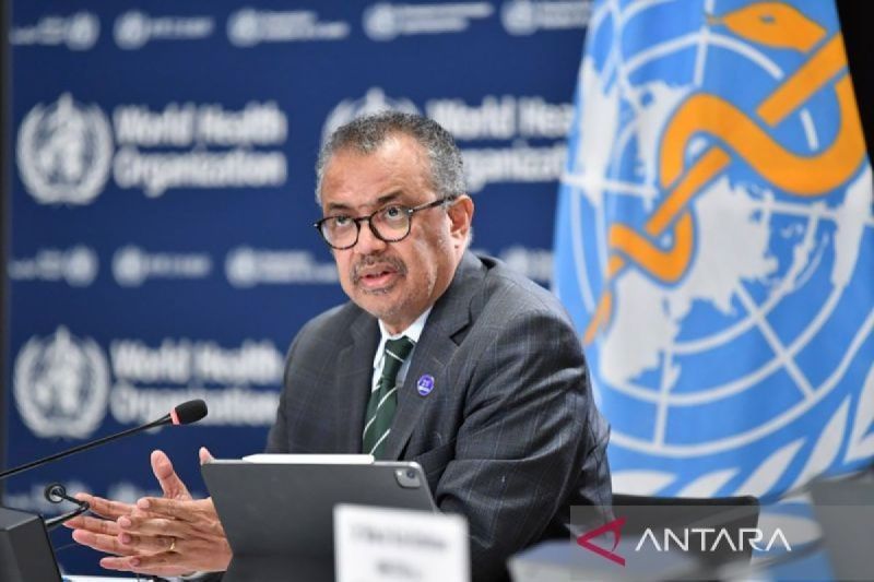 Direktur Jenderal Organisasi Kesehatan Dunia (WHO) Tedros Adhanom Ghebreyesus. (ANTARA/Xinhua/aa.)