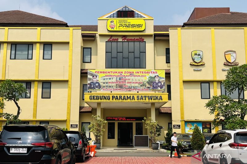 (Ilustrasi) Mapolresta Bogor Kota di Jalan Kapten Muslihat, Kota Bogor. ANTARA/Shabrina Zakaria.