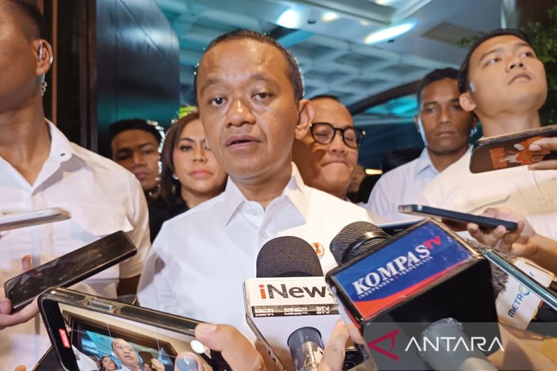 Chairman of the Functional Groups (Golkar) Party Central Management Council, Bahlil Lahadalia in Jakarta on October 14, 2024. (ANTARA/Khaerul Izan)