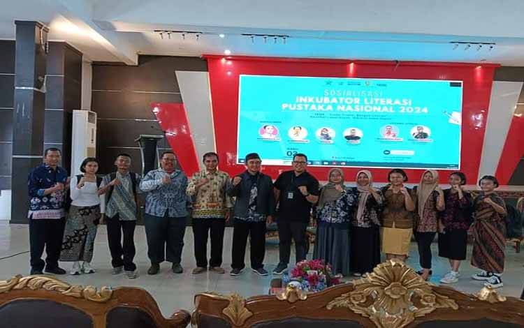 Sosialisasi Inkubator Literasi Pustaka Nasional berlangsung di Aula Berkah Dinas Pendidikan Provinsi Kalimantan Tengah, Jalan D.I. Pandjaitan, Palangka Raya.(FOTO: Istimewa)