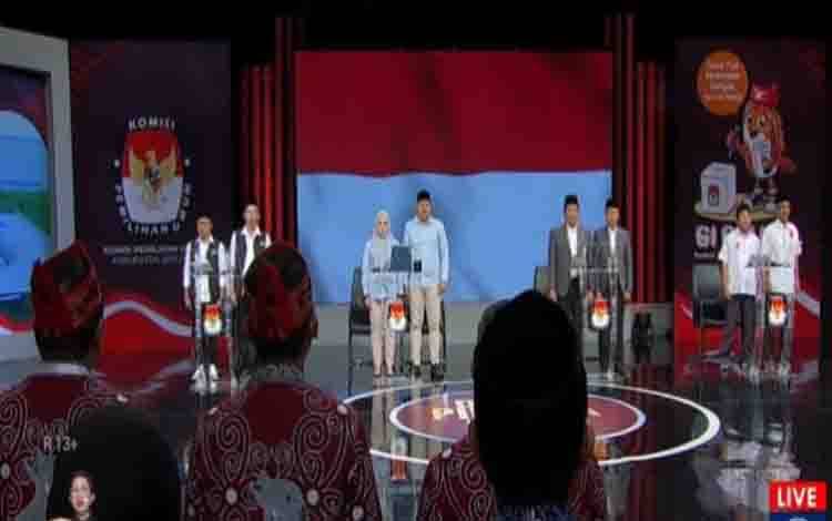 Empat pasangan calon Bupati dan Wakil Bupati Seruyan pada Pilkada 2024 mengikuti debat perdana di studio Metro TV, Jakarta (Foto ; Ist)