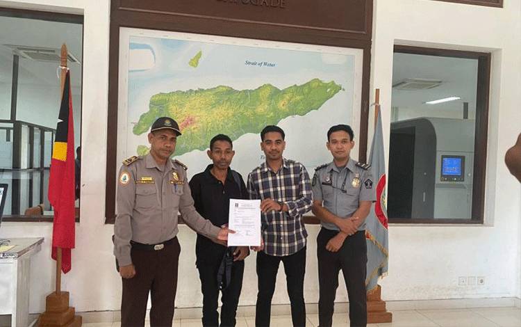 Proses deportasi WNA asal Timor Leste melalui PLBN Mota Ain. ANTARA/Ho-Imigrasi Atambua