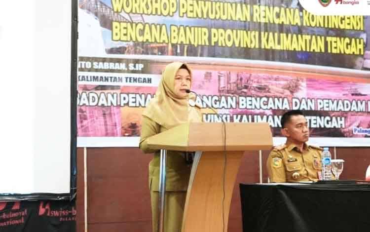 Asisten Perekonomian dan Pembangunan Sekretaris Daerah Provinsi Kalteng, Sri Widanarni. (FOTO: BPBPK KALTENG)