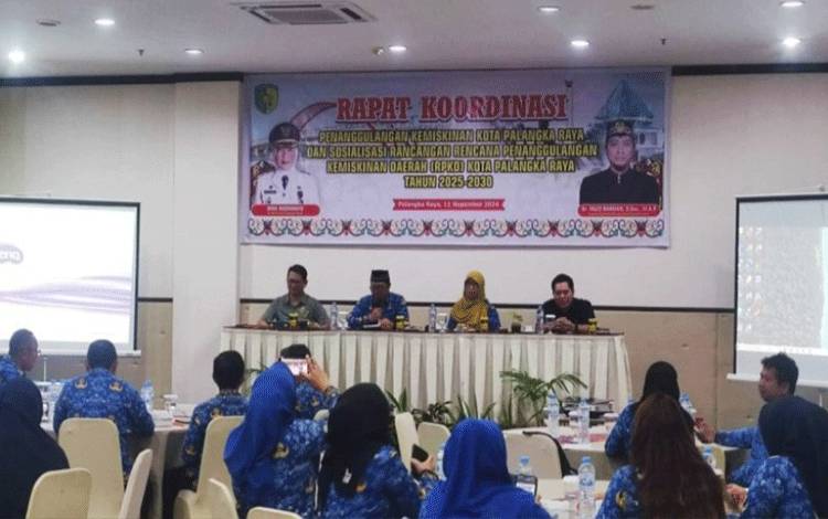 Rakor dan pembentukan TKPK Kota Palangka Raya. (FOTO: HENDRI)