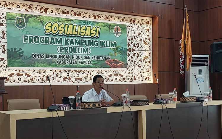 Suasana saat sosialisasi Proklim yang digelar DLHK Kapuas, Rabu, 13 November 2024. (FOTO: DODI)