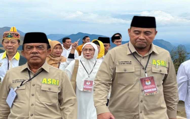 Duet paslon nomor 4 Cagub-Cawagub Kalimantan Tengah Abdul Razak dan Sri Suwanto (ASRI)