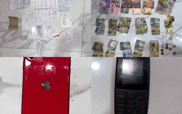Barang bukti kasus judi togel diamankan dari pelaku berinisial D. (FOTO: IST)