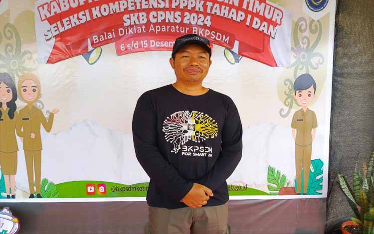 Kepala BKPSDM Kotim, Kamaruddin Makalepu. (FOTO ; DEVI)?