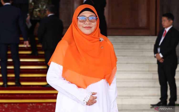 Anggota Komisi X DPR RI Ledia Hanifa Amaliah saat menghadiri Sidang Tahunan MPR Tahun 2024 bertema "Nusantara Baru, Indonesia Maju" di Gedung MPR/DPR/DPD RI, Jakarta, Jumat (16/8/2024). ANTARA/HO-Humas DPR RI