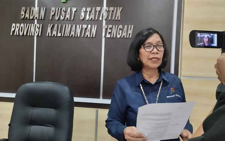 Kepala BPS Kalteng, Agnes Widiastuti. (FOTO: TESTI PRISCILLA)