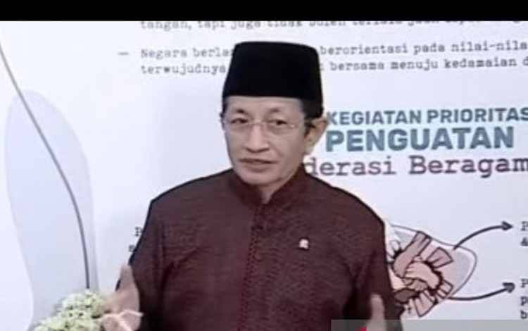 Menteri Agama Nasaruddin Umar. ANTARA/HO-Kemenag