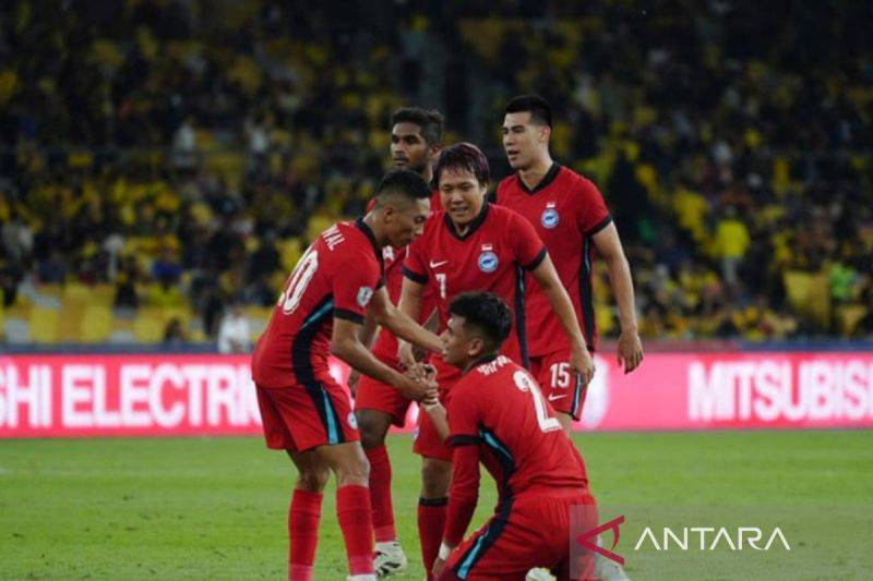 Tim nasional Singapura lolos ke semifinal ASEAN Cup 2024 setelah menahan imbang tuan rumah Malaysia dengan skor 0-0 di Stadion Bukit Jalil, Kuala Lumpur, Jumat (20/12/2024). ANTARA/HO-AFF/am.