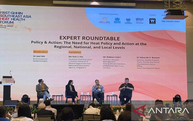 Forum Health Heat Asia Tenggara yang pertama diselenggarakan oleh Global Heat Health Information Network (GHHI) di Park Royal,Singapura dari 7-10 Januari 2024. ANTARA/HO-Divisi Penanggulangan Bencana PMI Pusat)