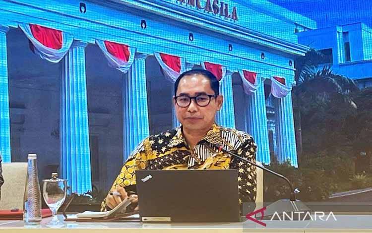 Direktur Pelindungan WNI dan BHI Kementerian Luar Negeri RI Judha Nugraha. ANTARA/Nabil Ihsan/aa