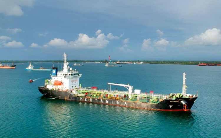 Salah satu kapal yang dioperasikan oleh Pertamina International Shipping (PIS) untuk mendistribusikan komoditas energi. ANTARA/HO-PIS.
