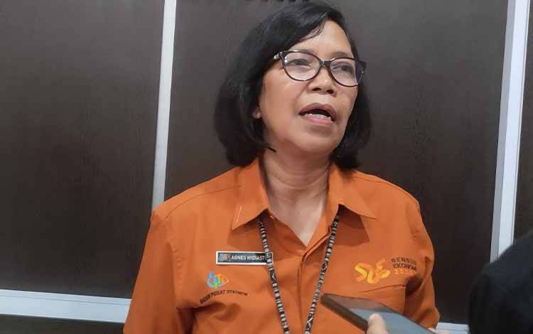 Kepala Badan Pusat Statistik atau BPS Provinsi Kalteng, Agnes Widiastuti.(FOTO: TESTI PRISCILLA)