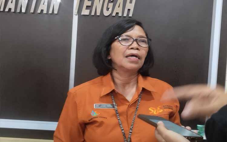 Kepala Badan Pusat Statistik atau BPS Provinsi Kalteng, Agnes Widiastuti.(FOTO: TESTI PRISCILLA)