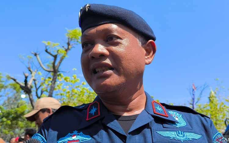 Direktur Pengawasan Sumber Daya Kelautan di Kementerian Kelautan dan Perikanan (KKP) Sumono Darwinto di Tangerang, Banten, Kamis (13/2/2025). (ANTARA/Azmi Samsul Maarif)