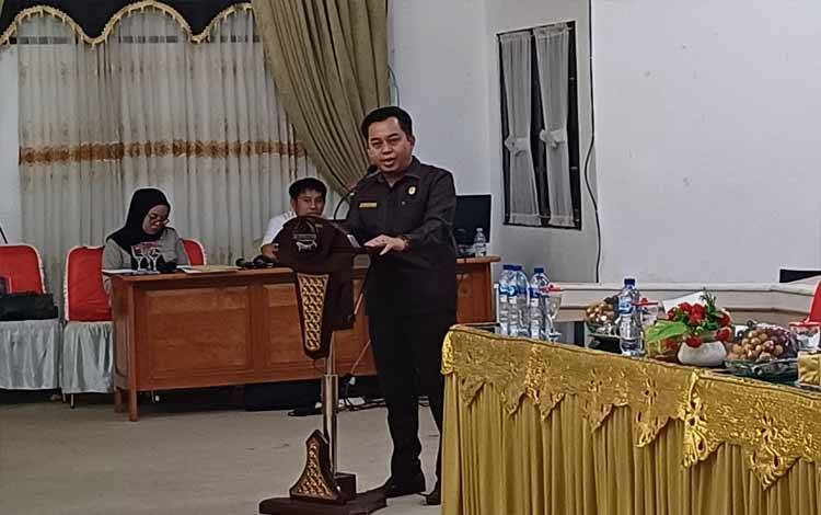 Ketua DPRD Kotawaringin Timur Rimbun. (FOTO: DEWIP)