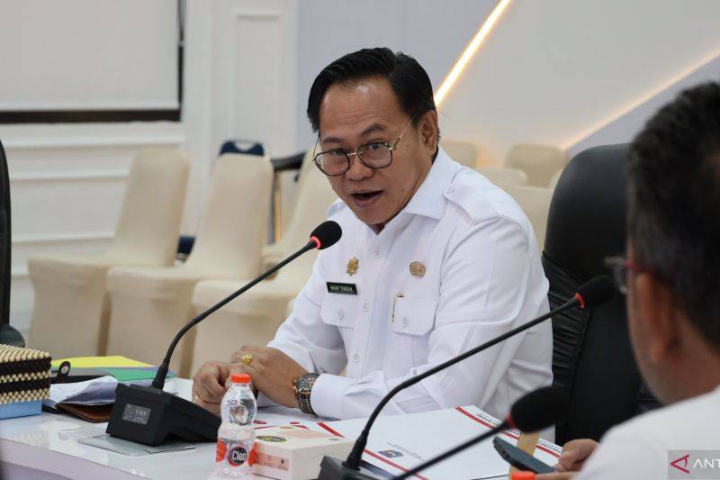 Sekretaris BSKDN Kemendagri Noudy R.P. Tendean saat menerima tim BPJS di Command Center Kantor BSKDN, Jakarta, Rabu (26/2/2025). (ANTARA/HO-Puspen Kementerian Dalam Negeri)