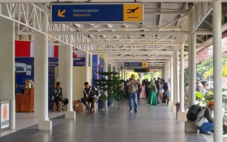 Suasana terminal Bandara H Asan Sampit. (FOTO: DEWIP)