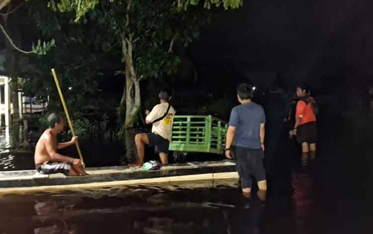 Kondisi banjir Palangka Raya. (Foto: BPBD Palangka Raya untuk Borneonews)