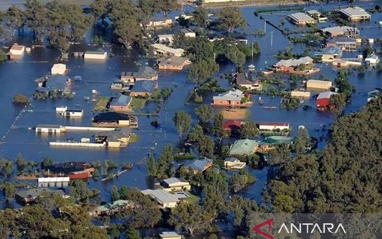 Ilustrasi - Suasana banjir di Australia. ANTARA/Anadolu/py