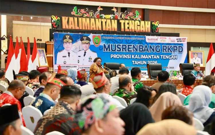 Wakil Menteri Dalam Negeri Ribka Haluk saat Musrenbang RKPD Provinsi Kalimantan Tengah Tahun 2026. (FOTO:PUSPENKEMENDAGRI)