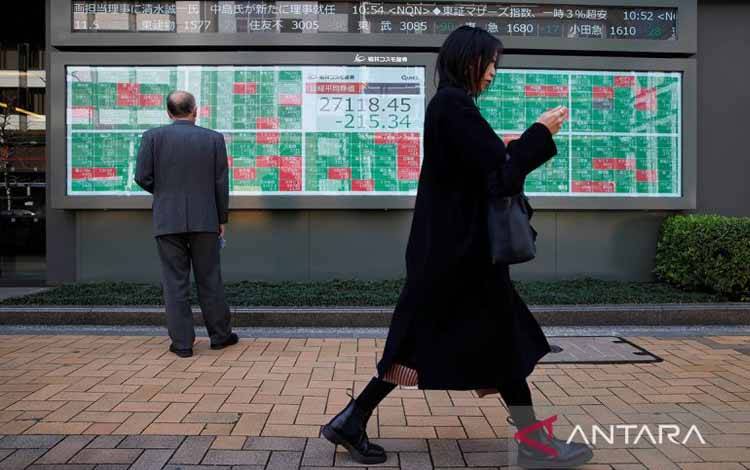 Bursa saham Jepang. ANTARA/REUTERS/Androniki Christodoulou/pri.