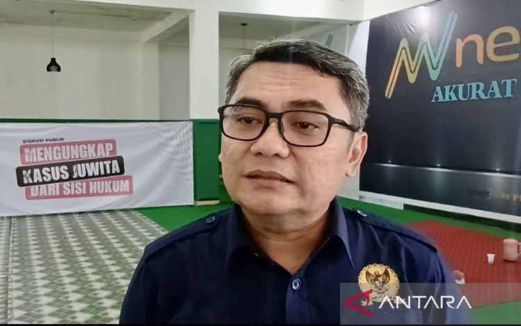 Arsip - Komisioner Pemantauan dan Penyelidikan Komnas HAM RI Uli Parulian Sihombing memberikan keterangan dalam kunjungan lapangan terkait kasus pembunuhan jurnalis Juwita (23) oleh oknum TNI AL Kelasi Satu Jumran, di Banjarbaru, Kalimantan Selatan, Rabu (16/4/2025). ANTARA/HO-Dokumen Pribadi