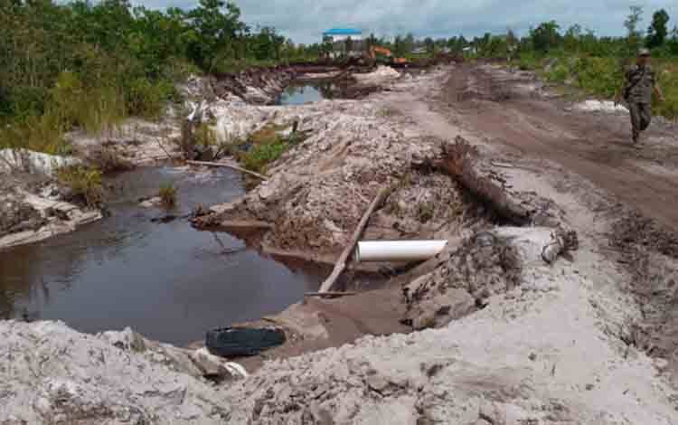 Lokasi galian C di Palangka Raya. (Foto: BPPRD Palangka Raya)