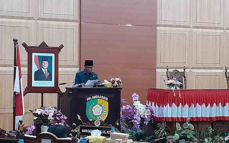 Wakil Ketua I DPRD Palangka Raya, Basirun B Sahepar. (FOTO: MARINI)