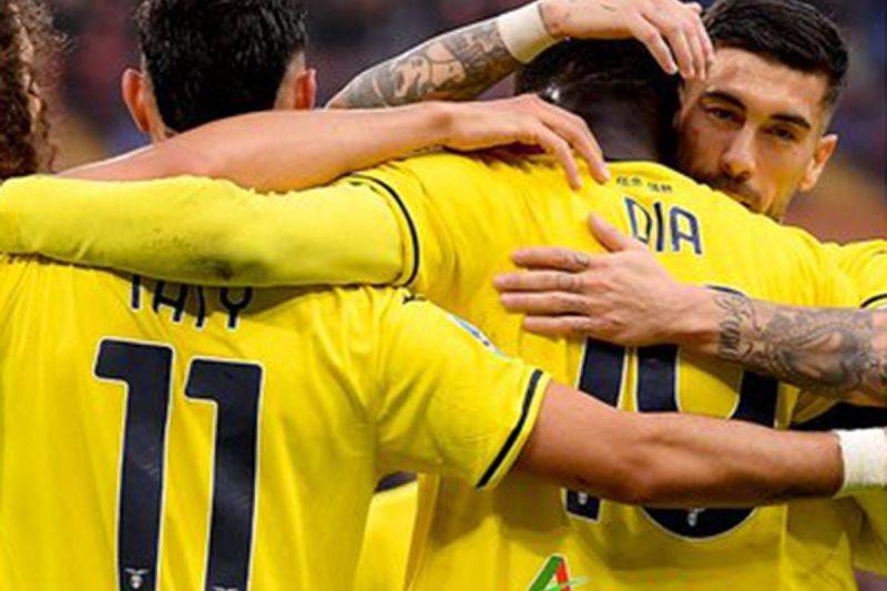 Para Pemain Lazio berselebrasi setelah tercipta gol ke gawang Genoa saat pertandingan pekan ke-33 Liga Italia di Stadion Luigi Ferraris, Genoa, Kamis. Lazio menang 2-0 atas Genoa. ANTARA/X/@OfficialSSLazio (@OfficialSSLazio)
