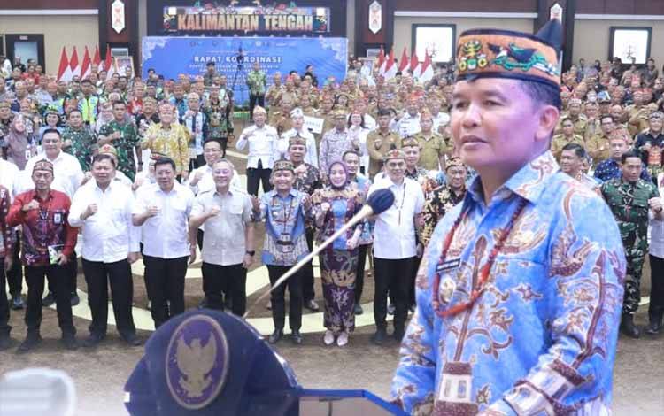 Gubernur Kalimantan Tengah, Agustiar Sabran menegaskan komitmennya dalam mendukung koperasi merah putih di wilayahnya. (FOTO: DISKOMINFOSANTIK KALTENG)