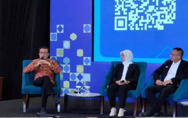 Deputi Bidang Pembinaan dan Pengawasan Jaminan Produk Halal BPJPH E.A Chuzaemi Abidin dalam gelaran diskusi yang berlangsung di Jakarta, Selasa (27/5/2025). (ANTARA/Aji Cakti)