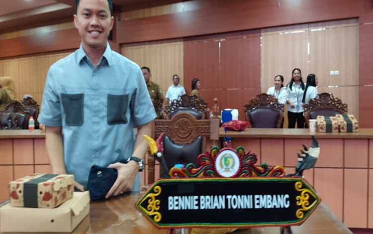 Anggota Komisi I DPRD Palangka Raya, Bennie Brian Tonni Embang (Foto:MARINI)