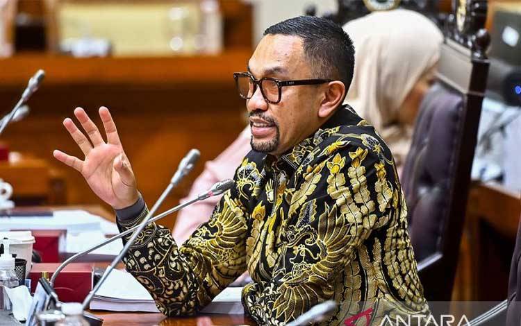 Wakil Ketua Komisi III DPR Ahmad Sahroni. ANTARA FOTO/Rivan Awal Lingga/foc.