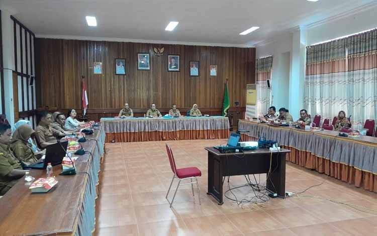 Pemerintah Kabupaten Seruyan gelar Rakor Evaluasi Progres Percepatan Penerbitan AHU Koperasi Merah Putih (Foto: Prokom Seruyan)