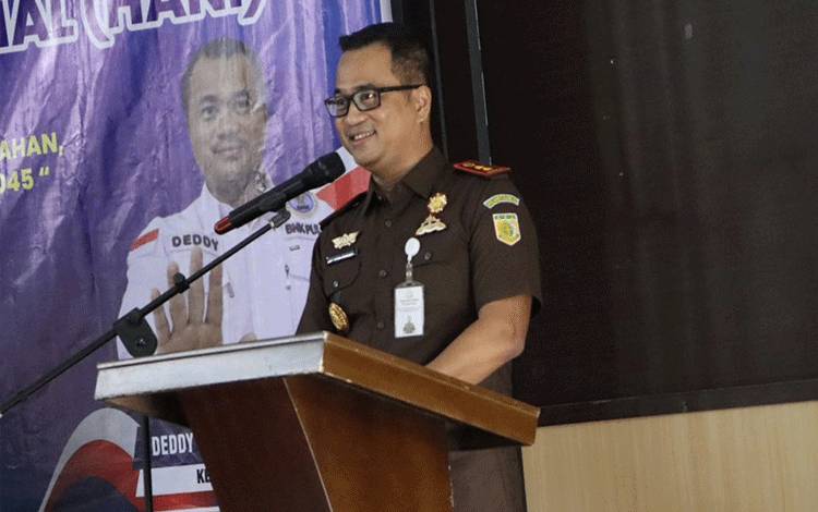 Ketua BNK Pulpis Deddy Yuliansyah Rasyid saat menyampaikan sambutan, Selasa, 24 Juni 2025.(FOTO: RETHA)