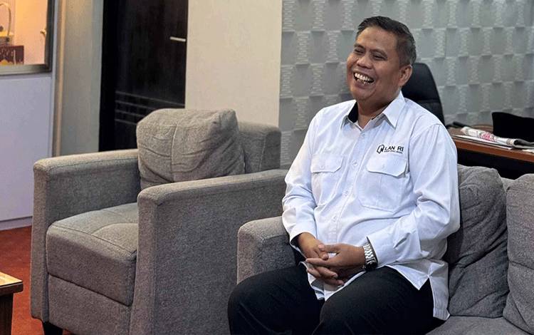 Plt. Kepala Pusat Pembelajaran SKPP LAN saat memberikan arahan. (FOTO: IST)