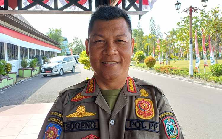 Kepala Bidang Penegakan Perundang-undangan Daerah Satpol PP Kotim, Sugeng Riyanto. (FOTO: DEWIP)