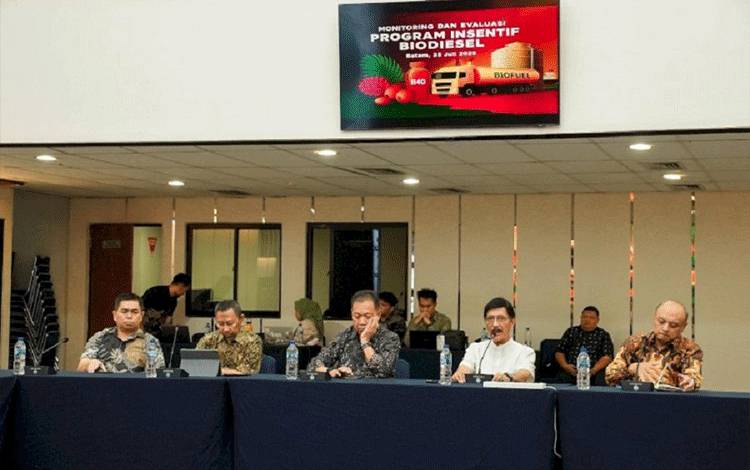 Rapat Monitoring dan Evaluasi Program Pembiayaan Dana Insentif Biodiesel yang digelar di Gedung Badan Pengusahaan Batam, Kepulauan Riau. (FOTO: Istimewa