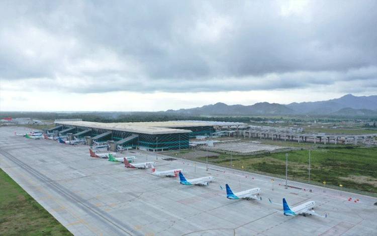 Bandara Internasional Yogyakarta di Kabupaten Kulon Progo. (ANTARA/HO-Dokumen Humas Bandara Internasional Yogyakarta)