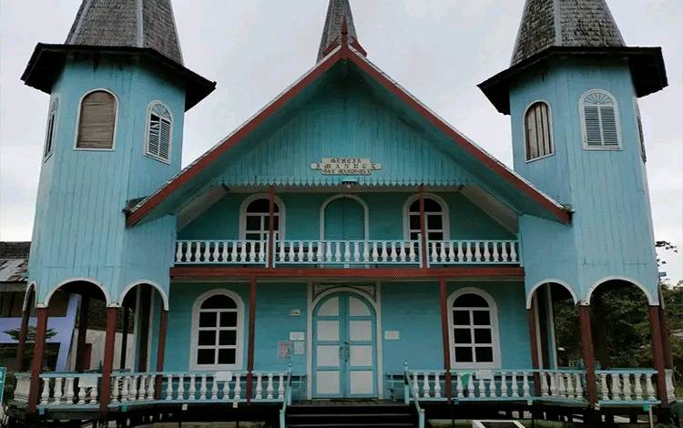 Gereja Immanuel Mandomai di Kabupaten Kapuas. (SBN)