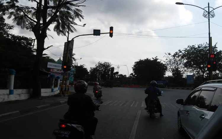 Jalan Lambung Mangkurat, Banjarmasin yang jadi titik rawan dan mesti dihindari saat aksi massa diperkirakan besok terjadi , 1 September 2025. (IST